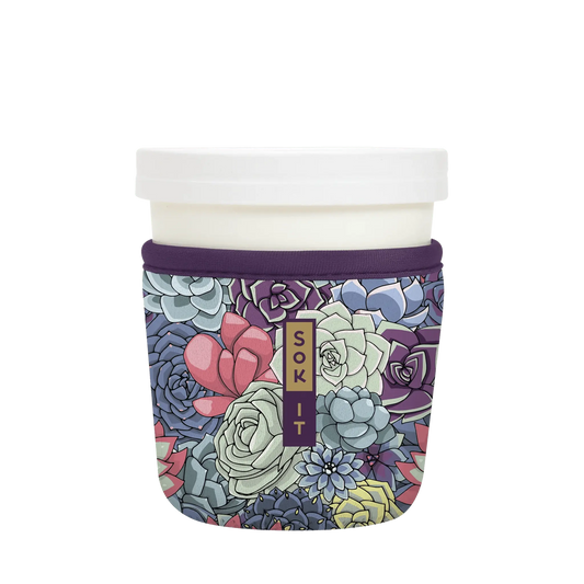 Sok-It IceCreamSok for Standard Pint - Succulents Default-Title 14.99 IceCreamSok-SS Floral
