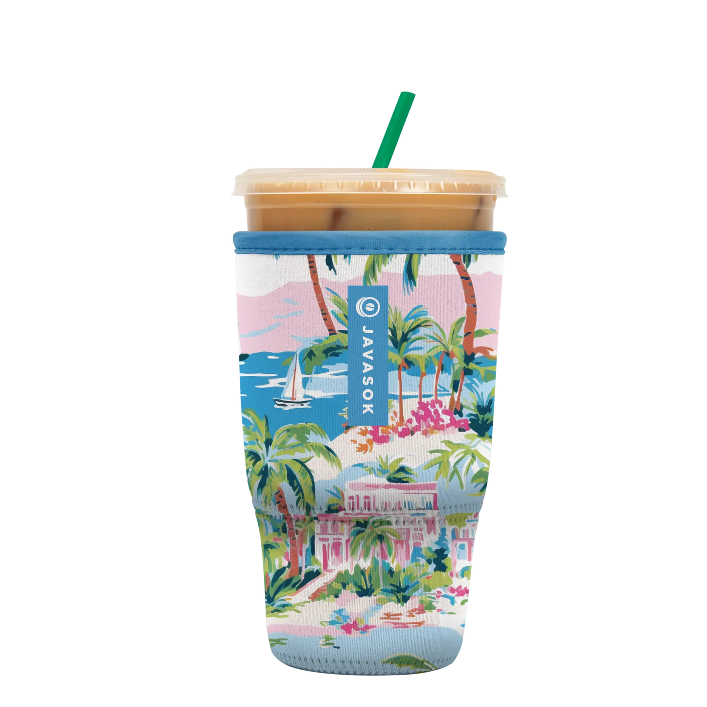 Sok-It JavaSok - Beachside Bliss Large-30-32oz 18.99 JavaSok-Summer Holiday