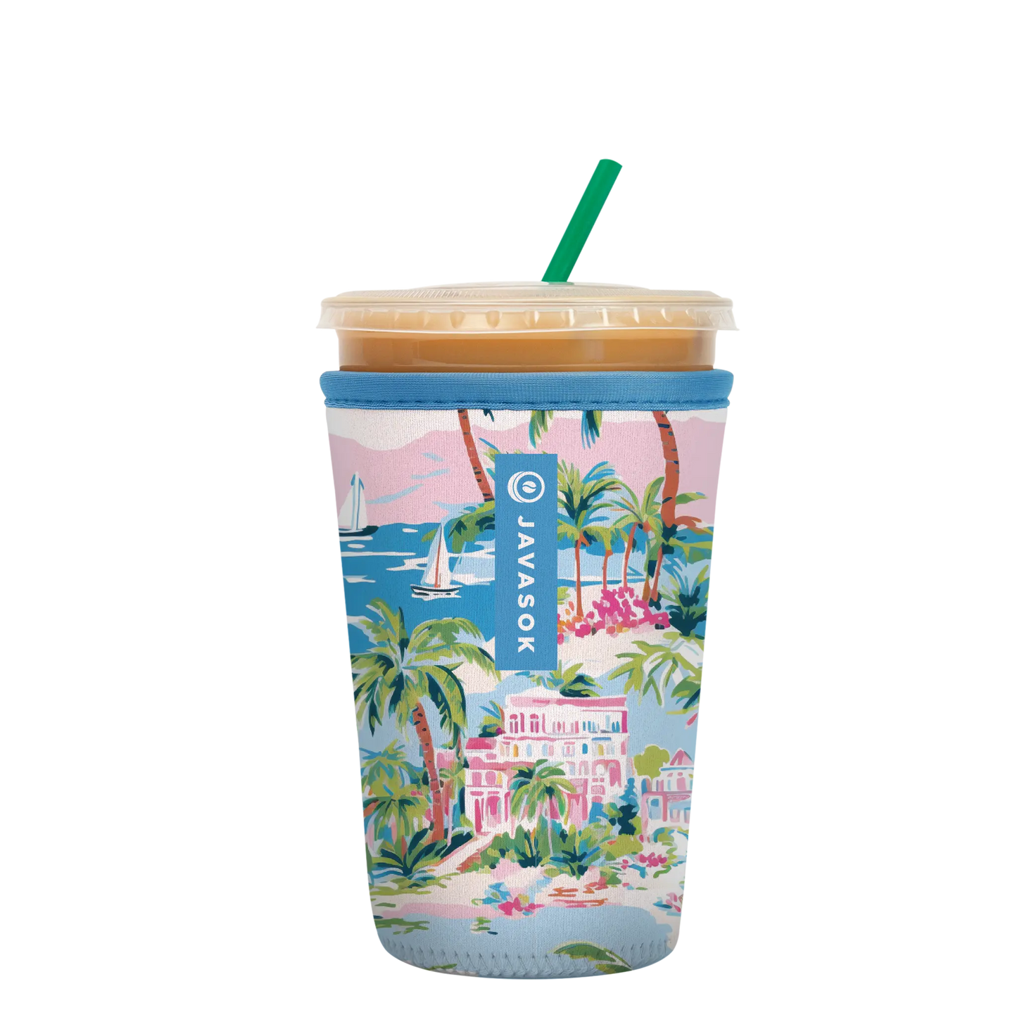 Sok-It JavaSok - Beachside Bliss Medium-22-28oz 16.99 JavaSok-Summer Holiday