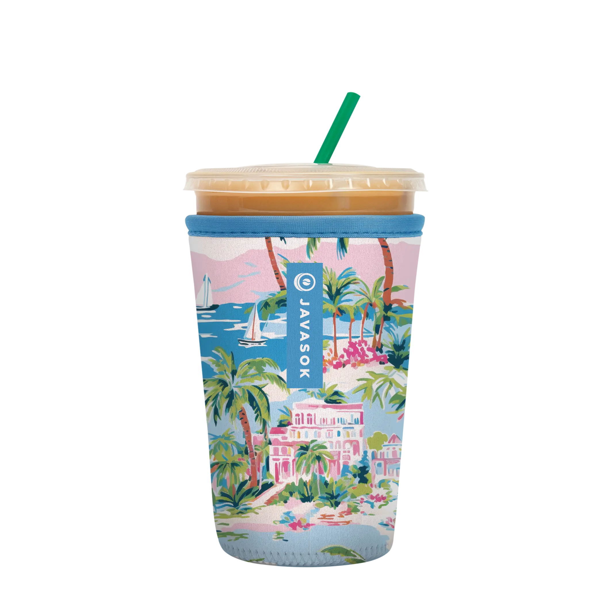 Sok-It JavaSok - Beachside Bliss Medium-22-28oz 16.99 JavaSok-Summer Holiday