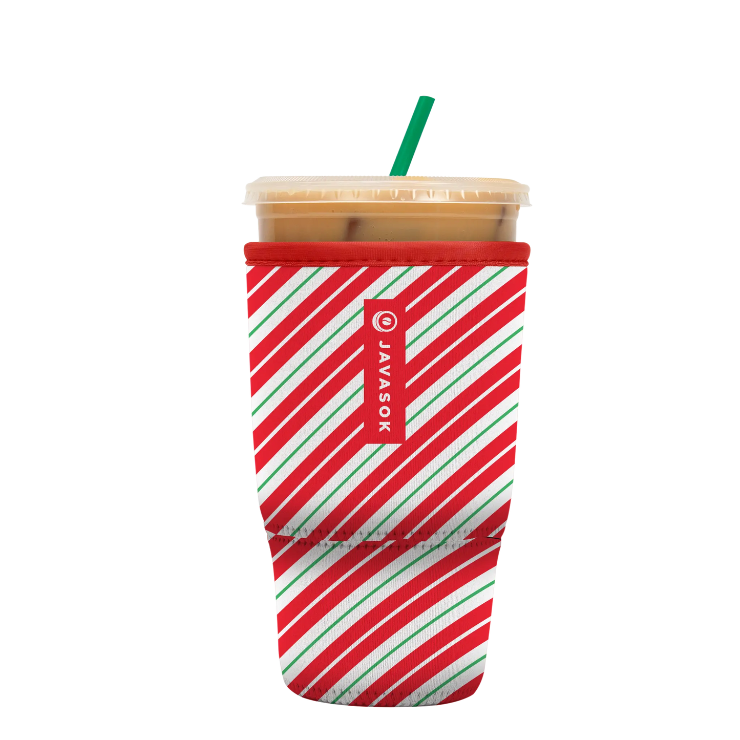 Sok-It JavaSok - Candy Cane Stripes Large-30-32oz 8.99 JavaSok-Winter Holiday