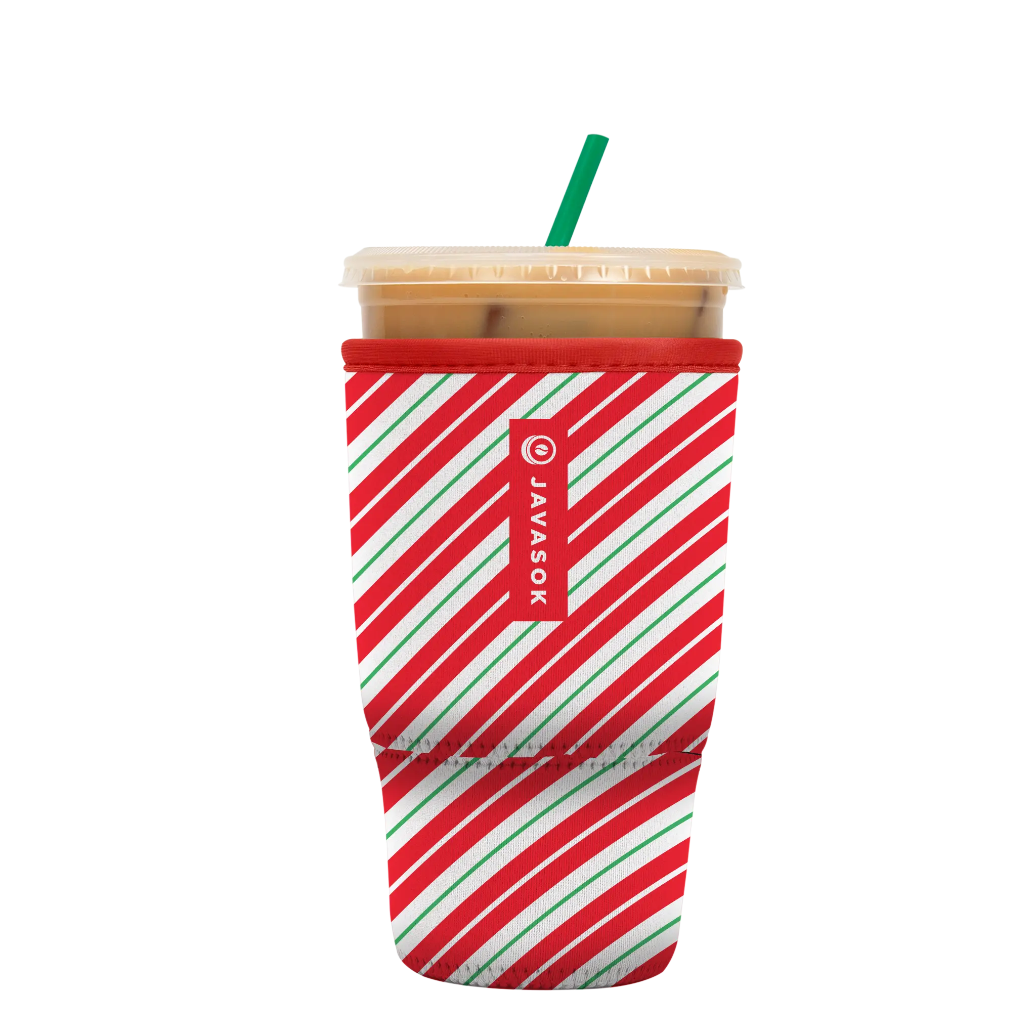 Sok-It JavaSok - Candy Cane Stripes Large-30-32oz 8.99 JavaSok-Winter Holiday