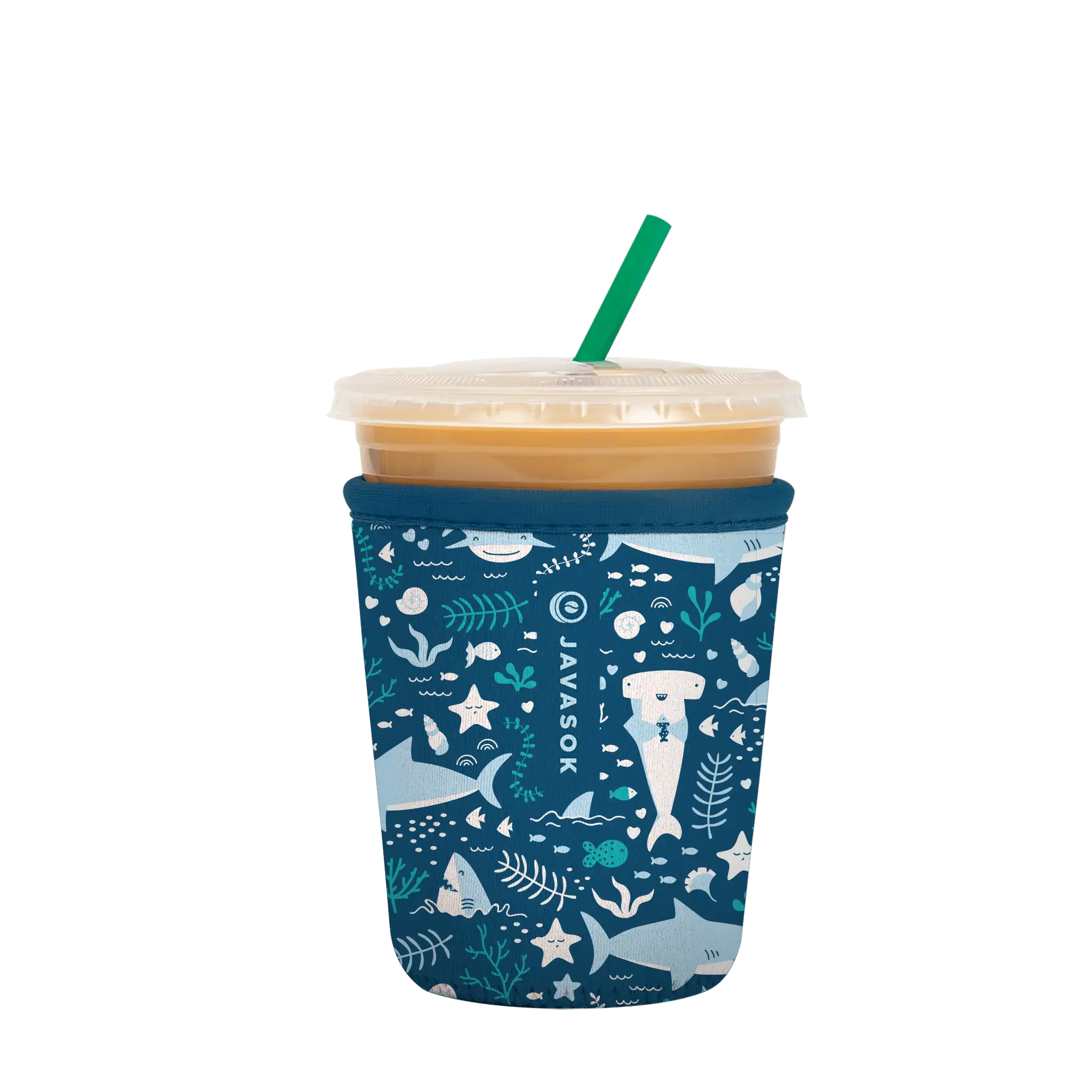 Sok-It JavaSok - Happy Sharks Small-16-20oz 13.99 JavaSok-Sealife