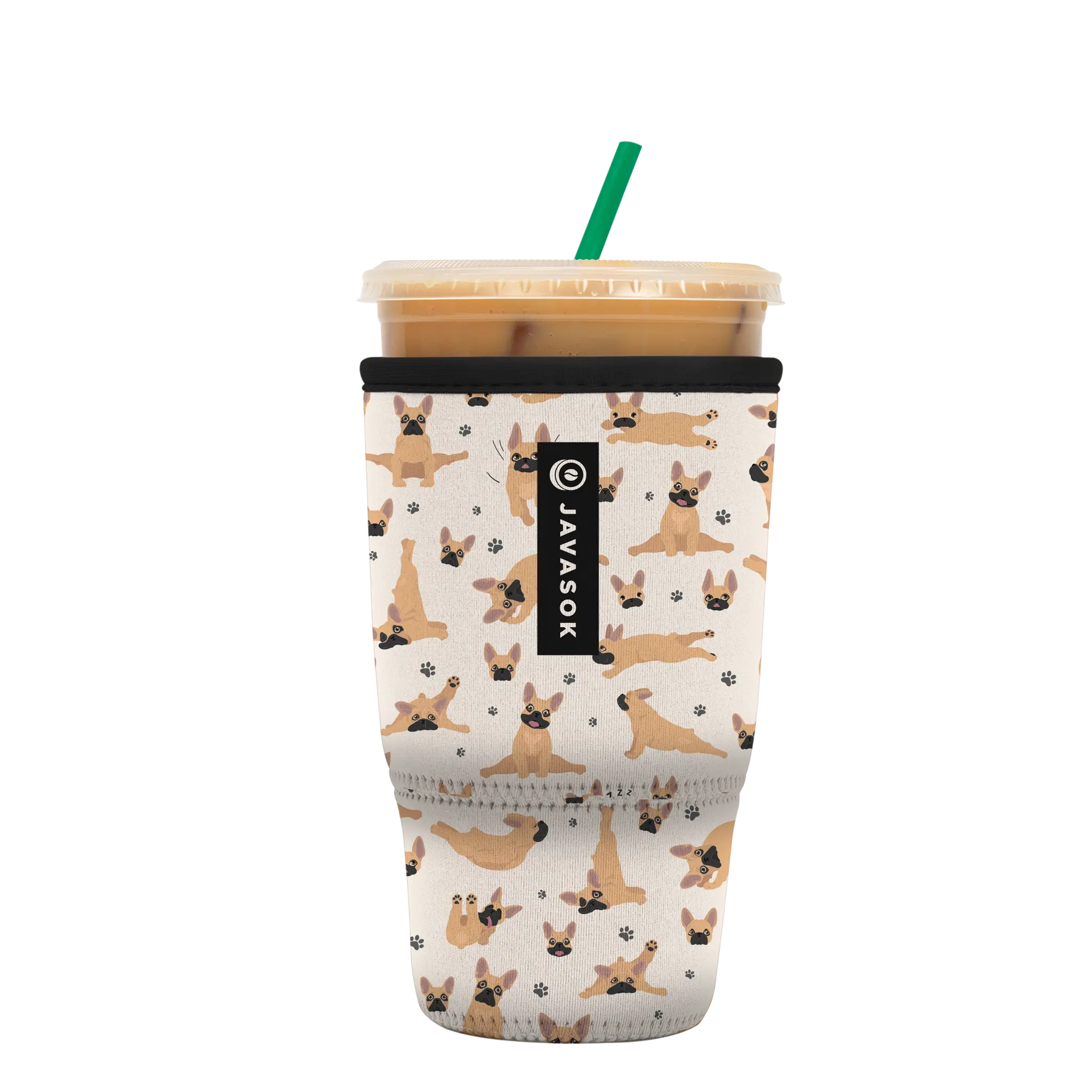 Sok-It JavaSok - Pardon My Frenchie Large 30-32oz 18.99 JavaSok-Evergreen