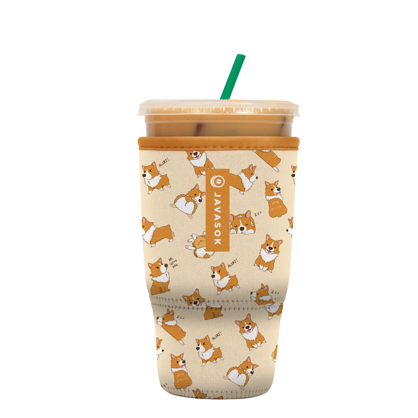 Sok-It JavaSok - Too Corgi to Function Large 30-32oz 18.99 JavaSok-Evergreen