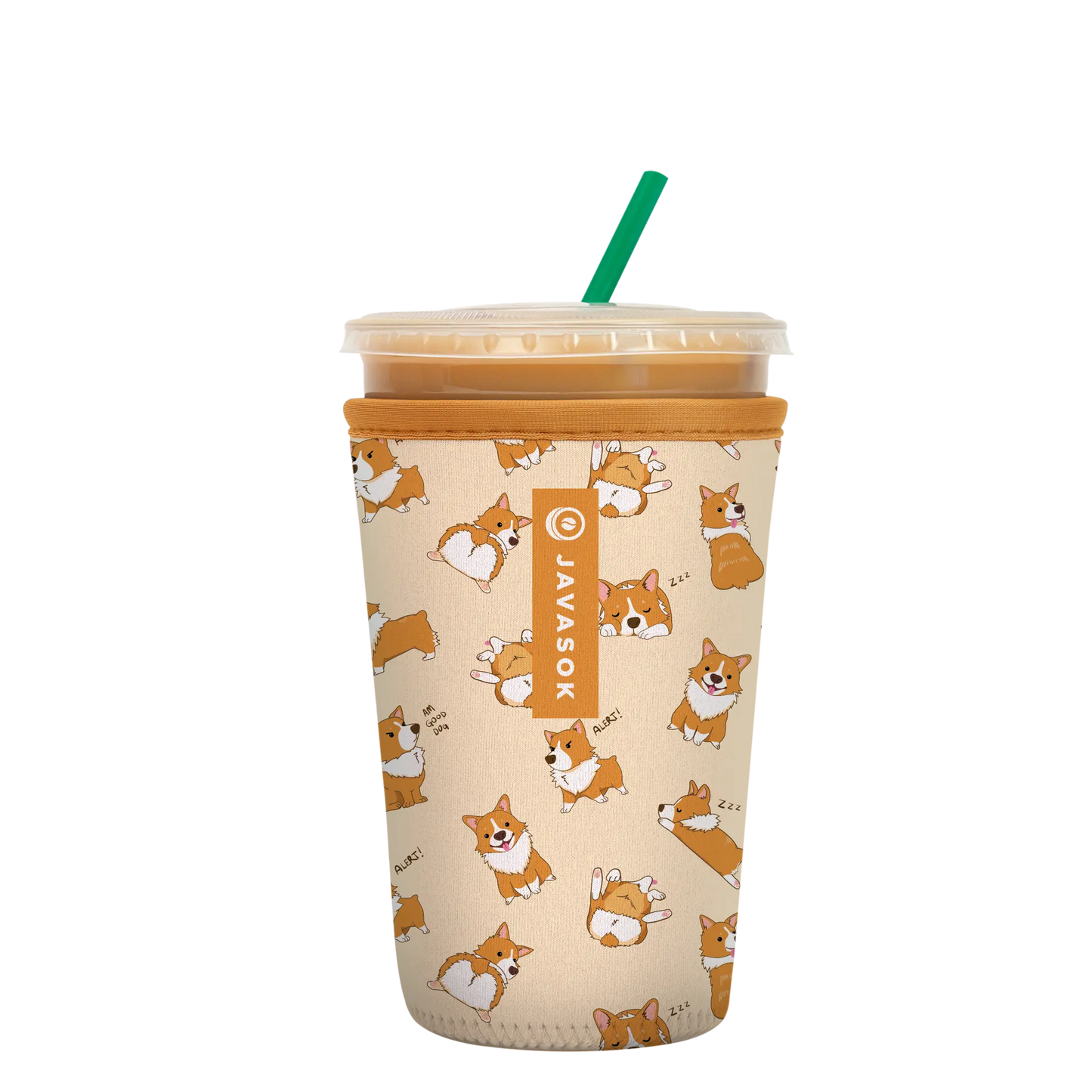 Sok-It JavaSok - Too Corgi to Function Medium 22-28oz 16.99 JavaSok-Evergreen