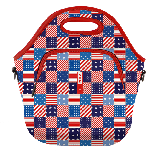 Sok-It LunchTote XL - Patriotic Patchwork  LunchTote-Summer Holiday
