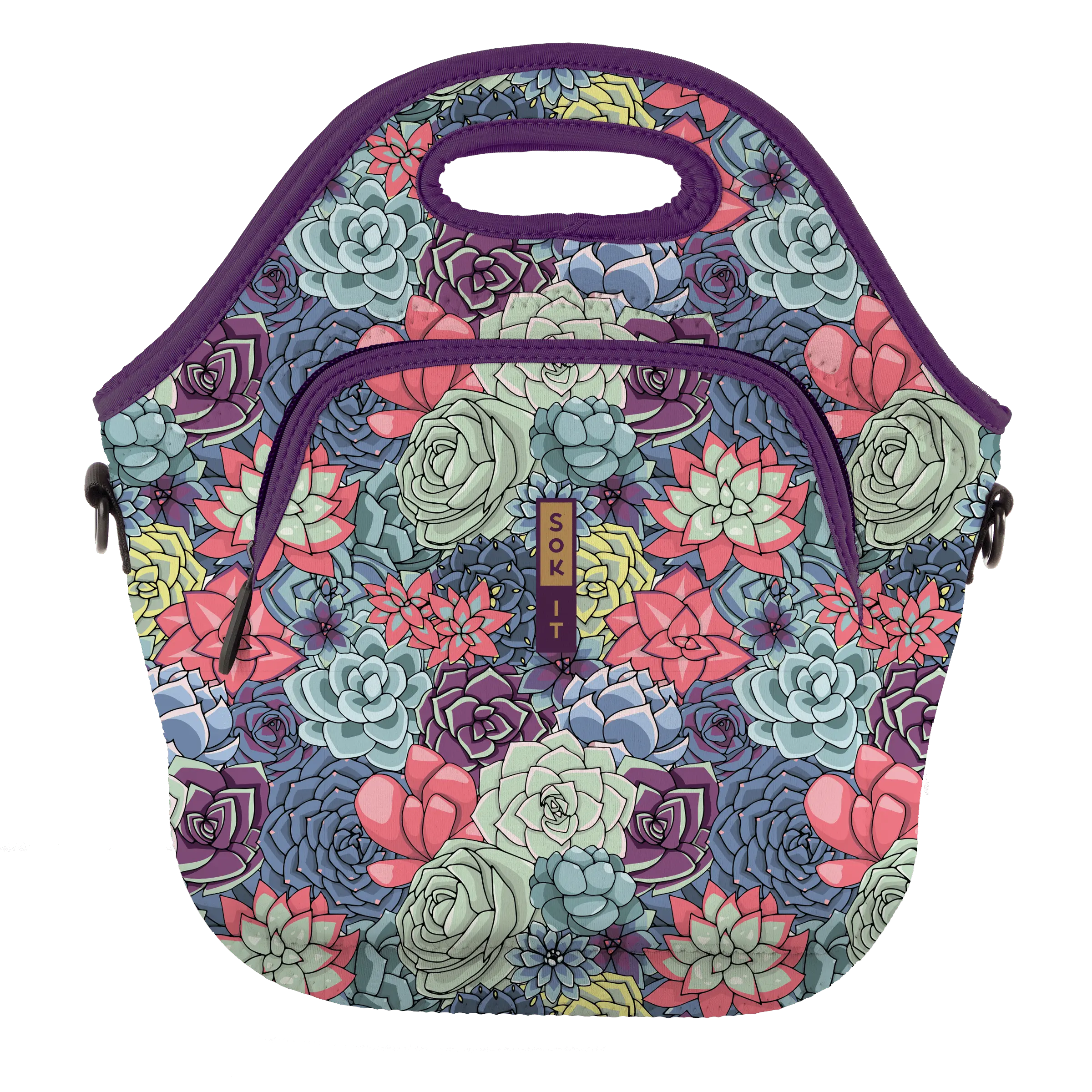 Sok-It LunchTote XL - Succulents  LunchTote-SS Floral